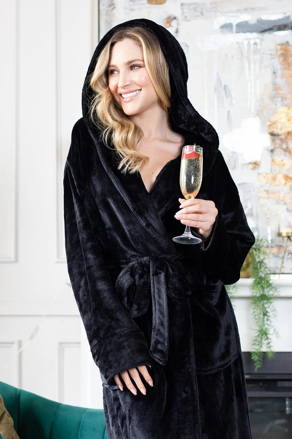 Women’s Plush Hooded Robe - Spa-Worthy Comfort at Home - Concordia Style Boutique