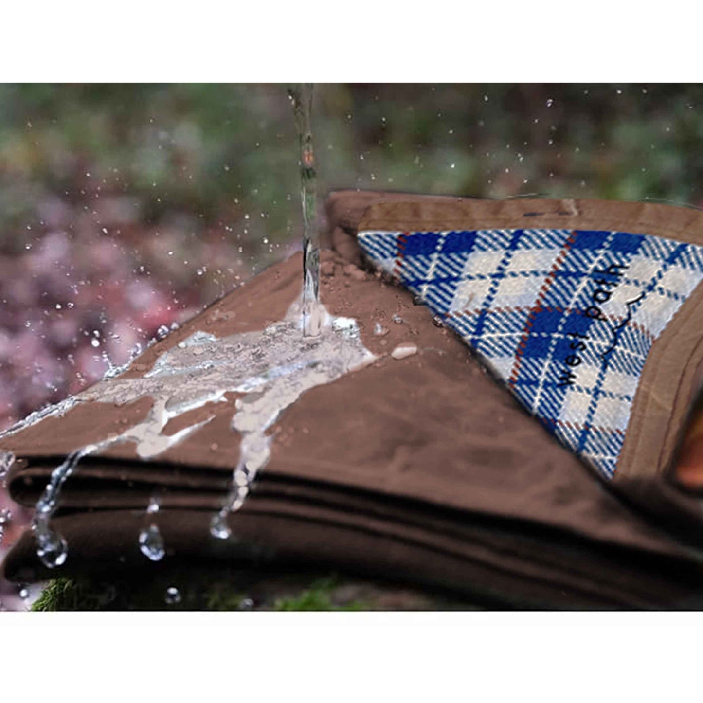 Wool Canvas Camping Blanket - Waxed Canvas Outdoor Blanket / Bushcraft Blanket - Concordia Style Boutique