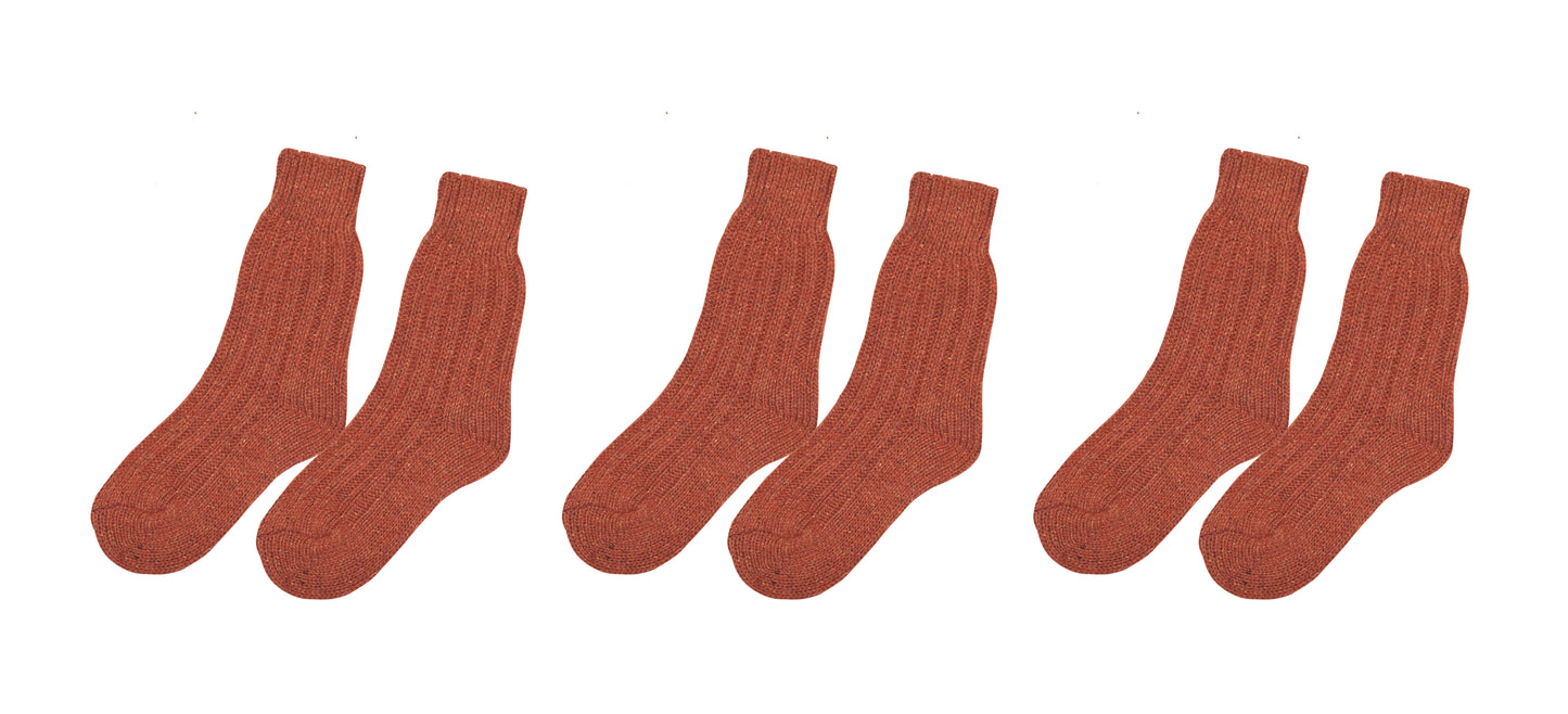 tittimitti® Wool-Silk Blend Men's Socks. 3 Pairs. Made in Italy.