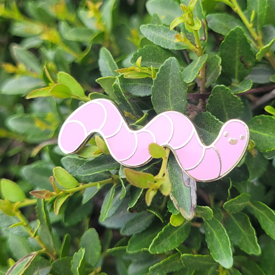 Worm - Hard Enamel Pin - Concordia Style Boutique