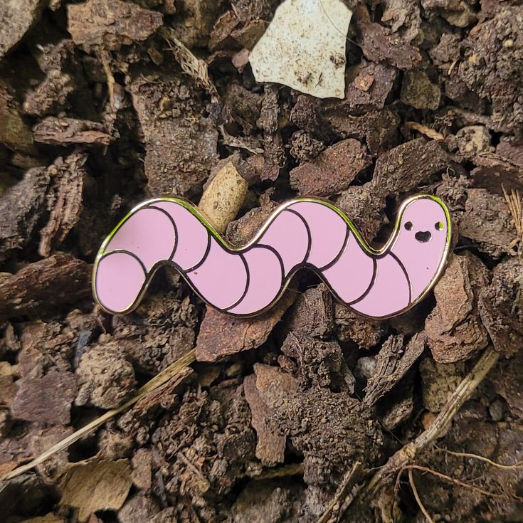Worm - Hard Enamel Pin - Concordia Style Boutique