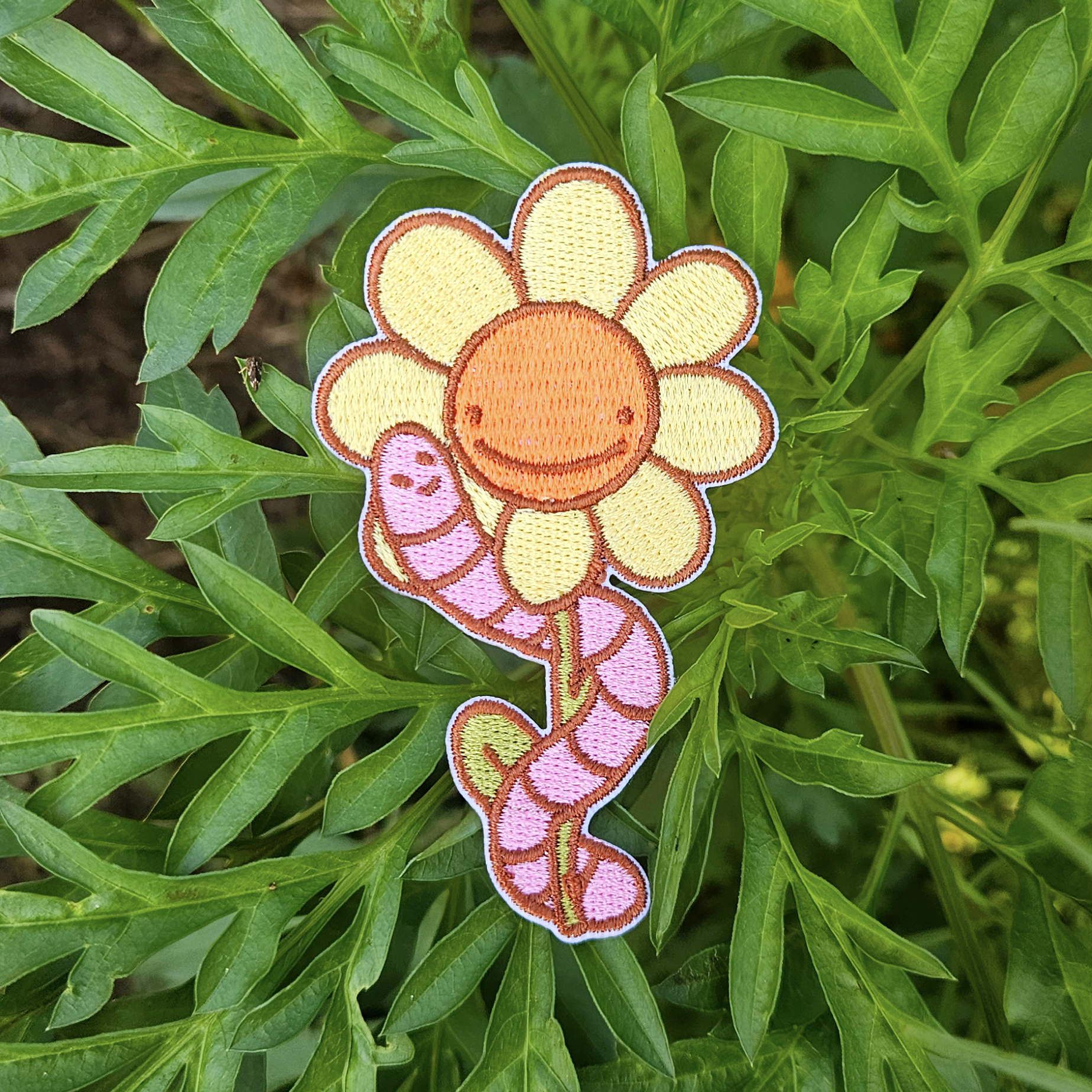 Worm Flower Friends Iron on Patch - Concordia Style Boutique