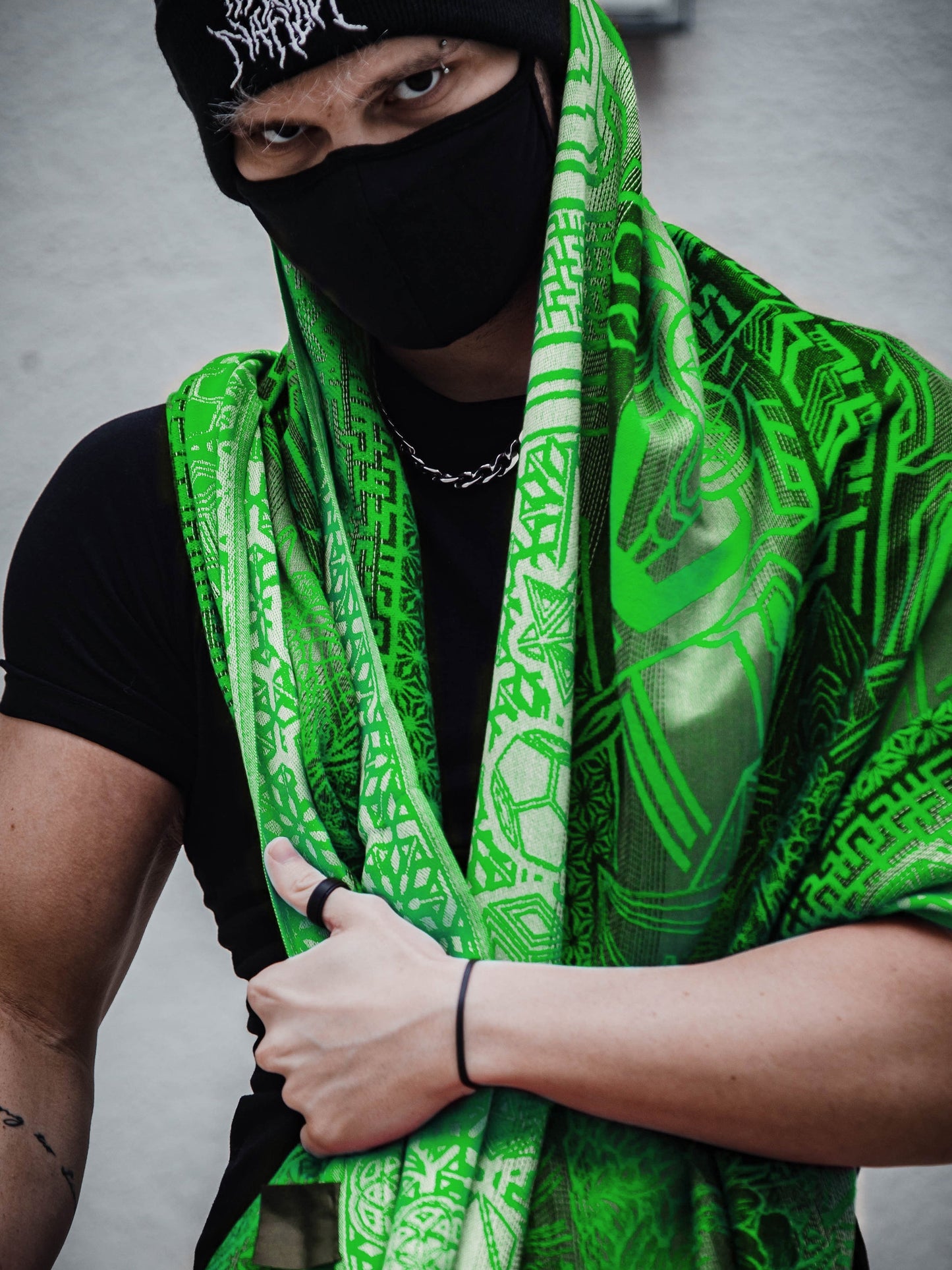 WOUNDS TO WISDOM • Yantrart x Rage Nation • UV-Reactive Gradient Shawl - Concordia Style Boutique