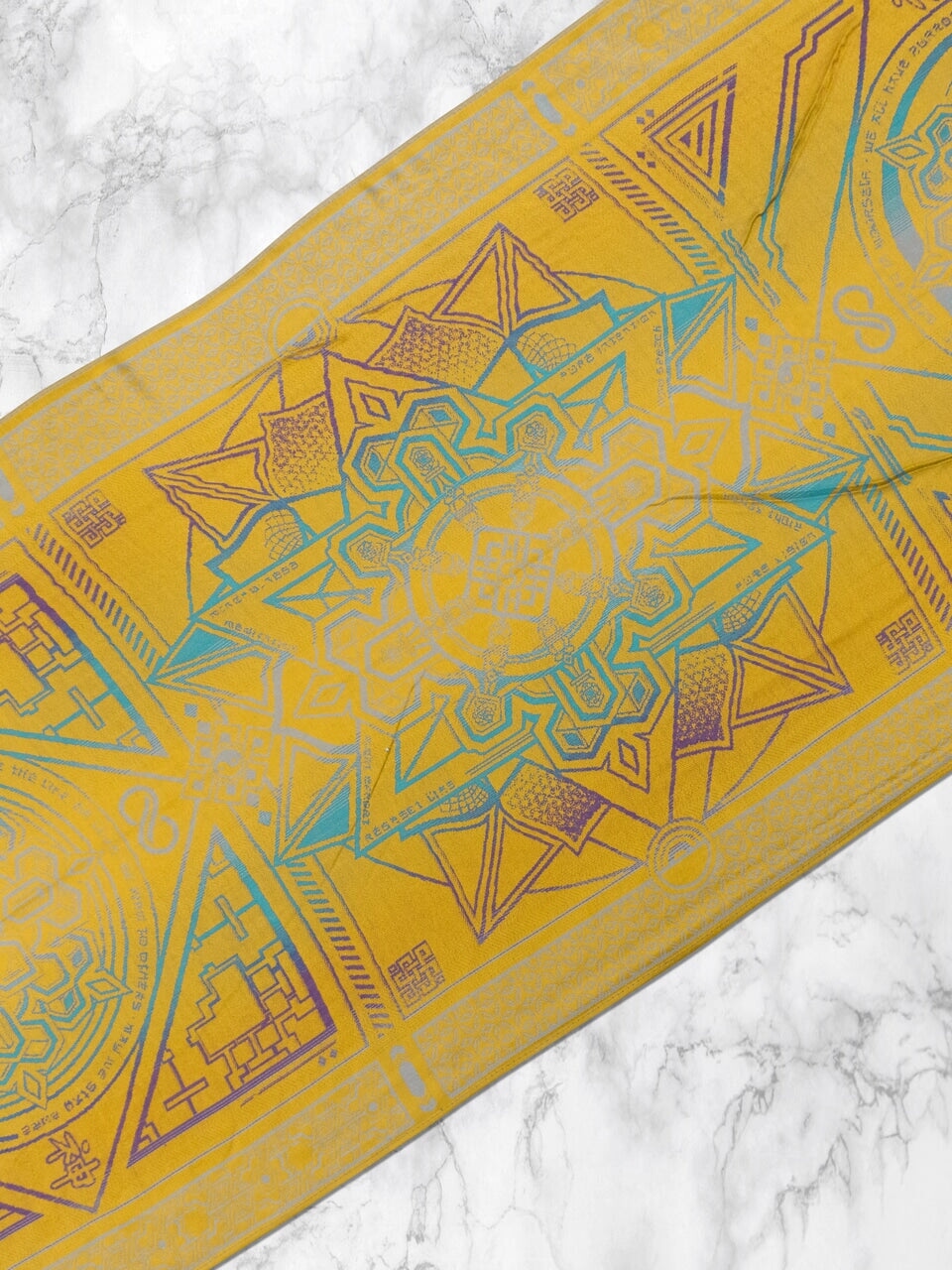 YELLOW AMETHYST DHARMA • Reversible Festival Shawl/Scarf - Concordia Style Boutique