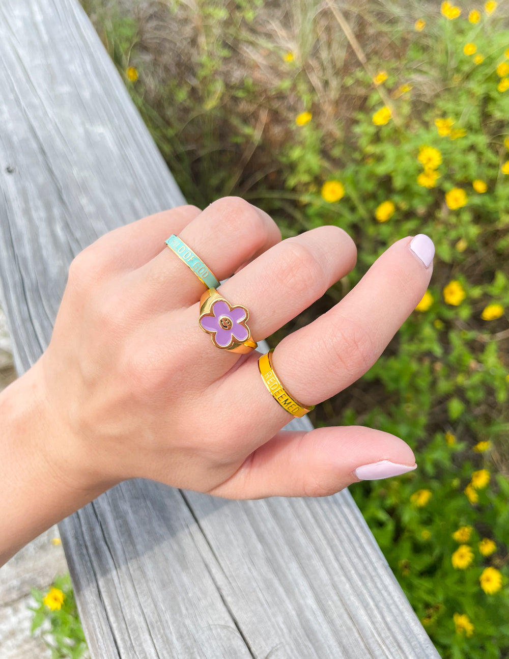 Yellow Enamel Redeemed Ring - Concordia Style Boutique