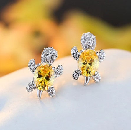 TURTLE GEM EARRINGS (PAIR) - Concordia Style Boutique