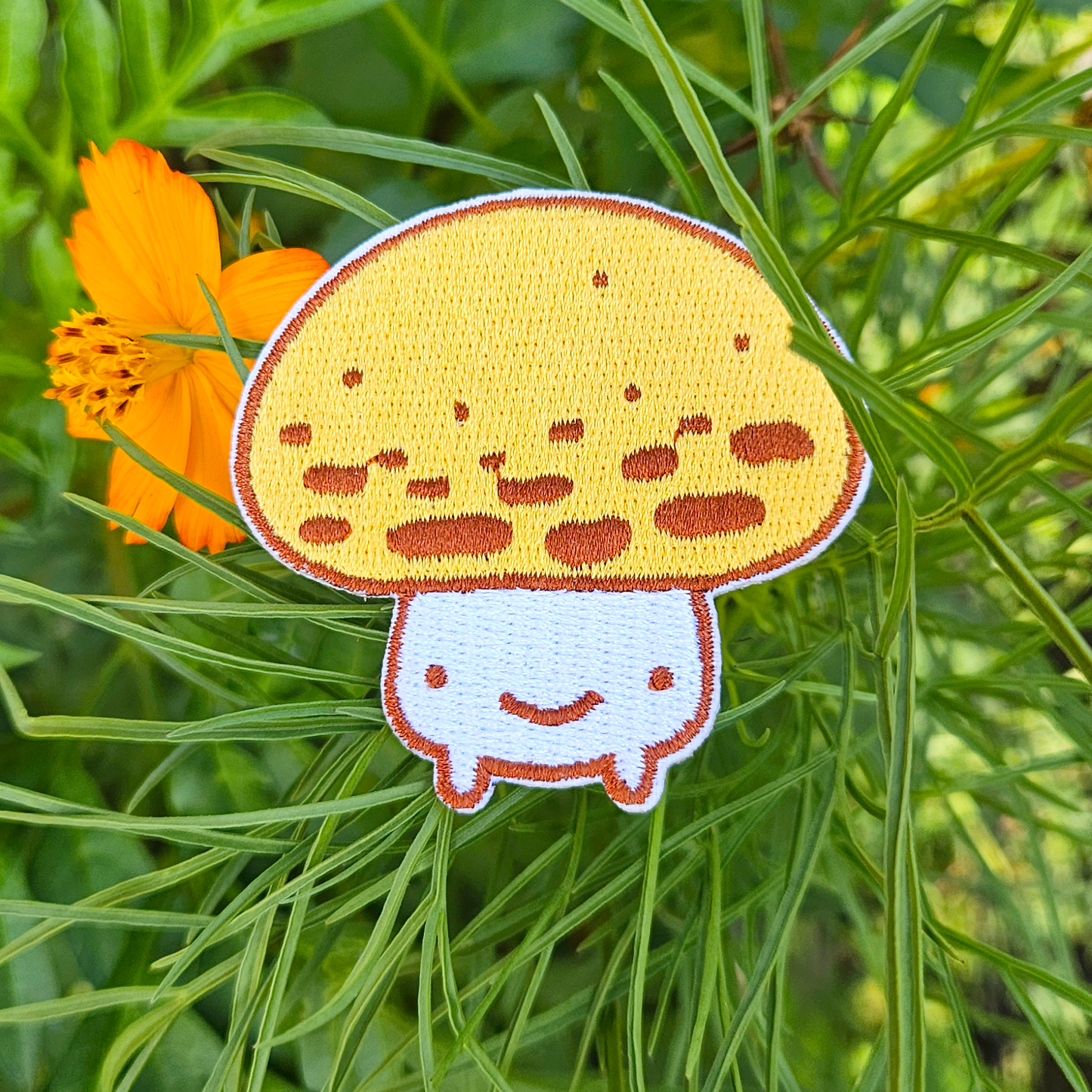 Yellow Mushroom Iron on Patch - Concordia Style Boutique