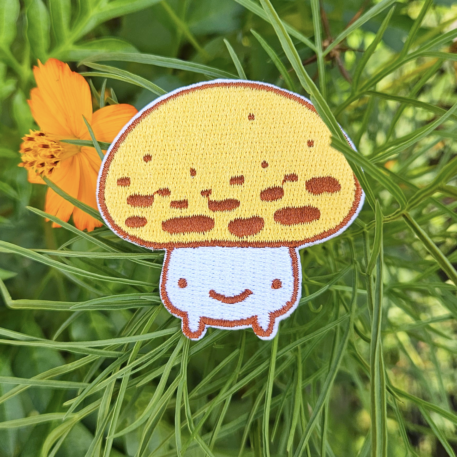 Yellow Mushroom Iron on Patch - Concordia Style Boutique