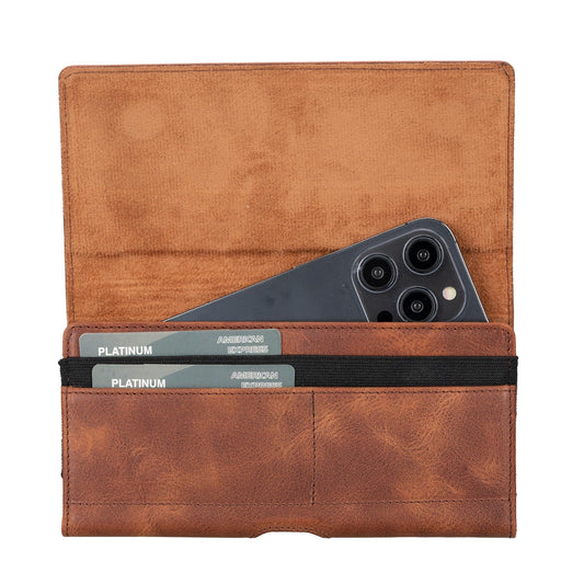 Yonkers Security Belt-Mounted Leather Phone Holster - Concordia Style Boutique