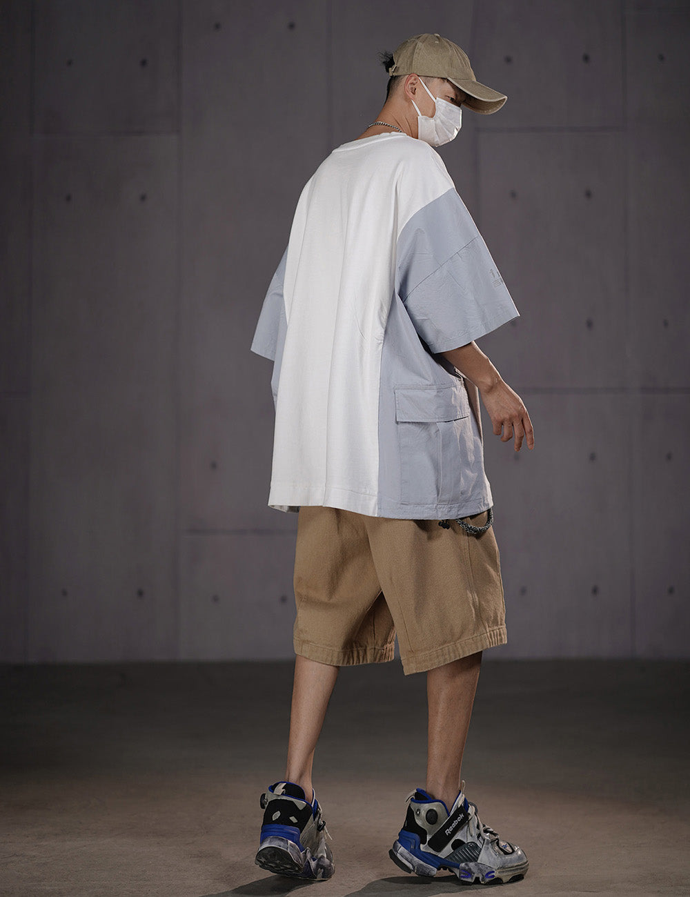 HiT38 Double Patchwork I-Tech Tee - Concordia Style Boutique