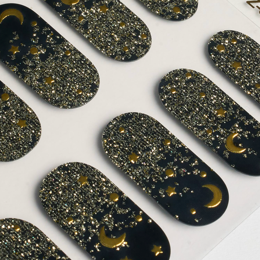 Midnight Sky Gel Nails