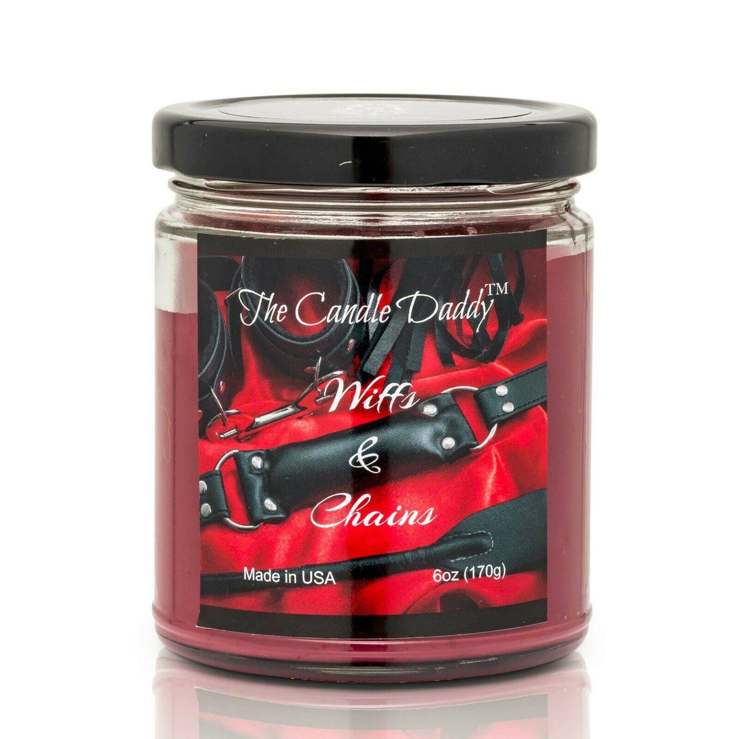 Wiffs & Chains Red Leather - 6 Ounce - 40 Hour Burn