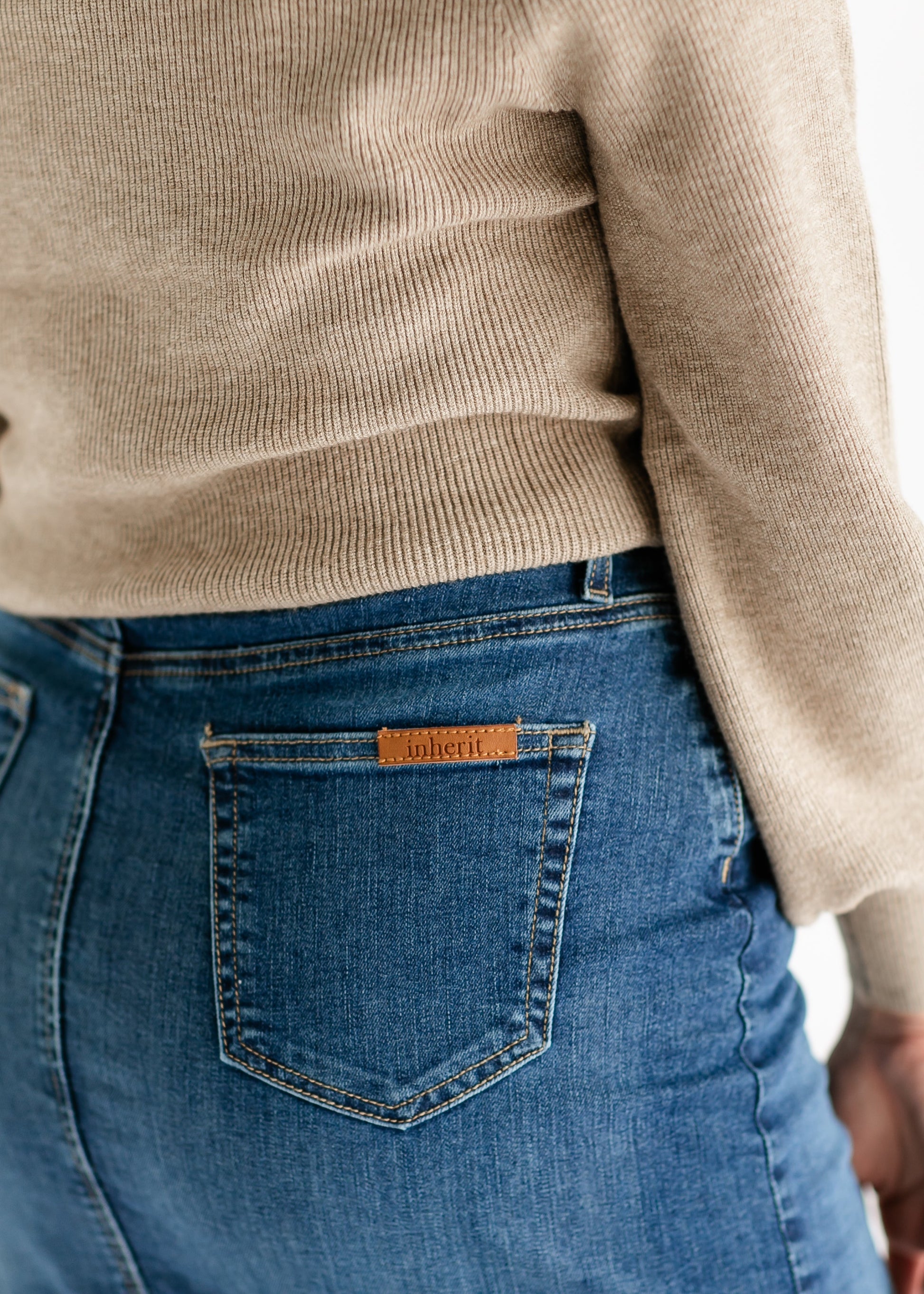 Zana Front Button Denim Midi Skirt - Concordia Style Boutique