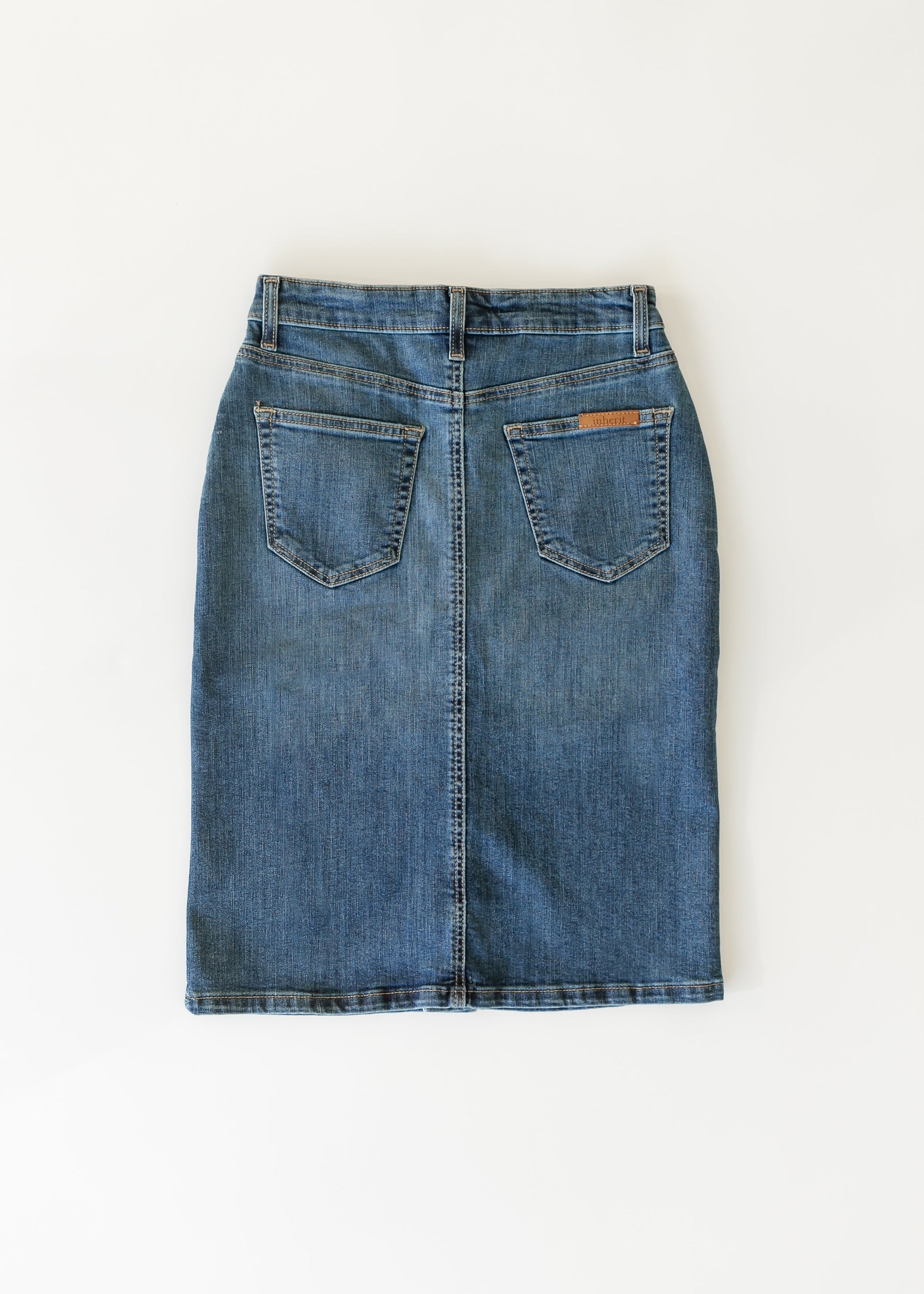 Zana Front Button Denim Midi Skirt - Concordia Style Boutique