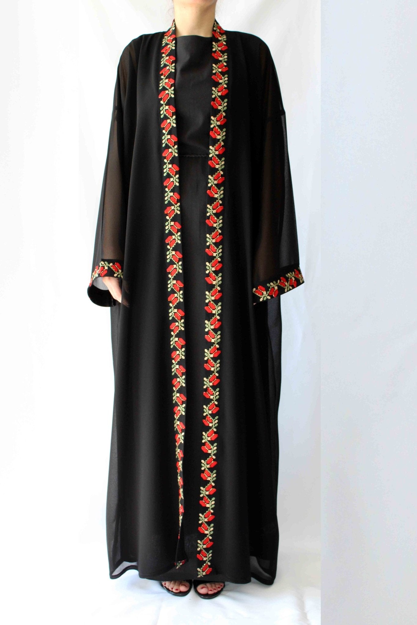 Zaytouna Hand-beaded Embroidered Abaya