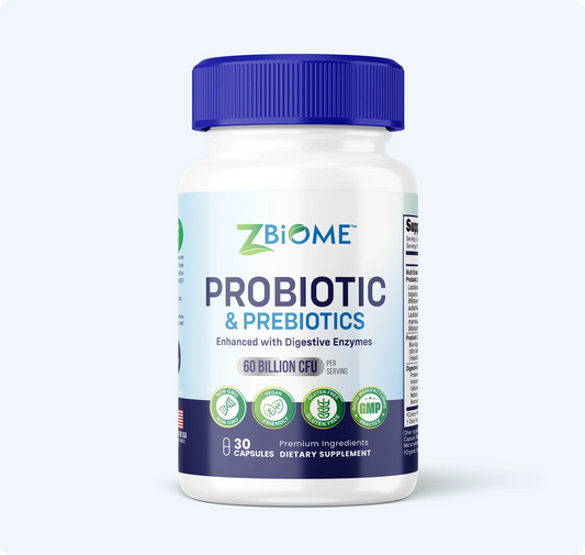 ZBIOME Probiotic + Prebiotic + Digestive Enzymes