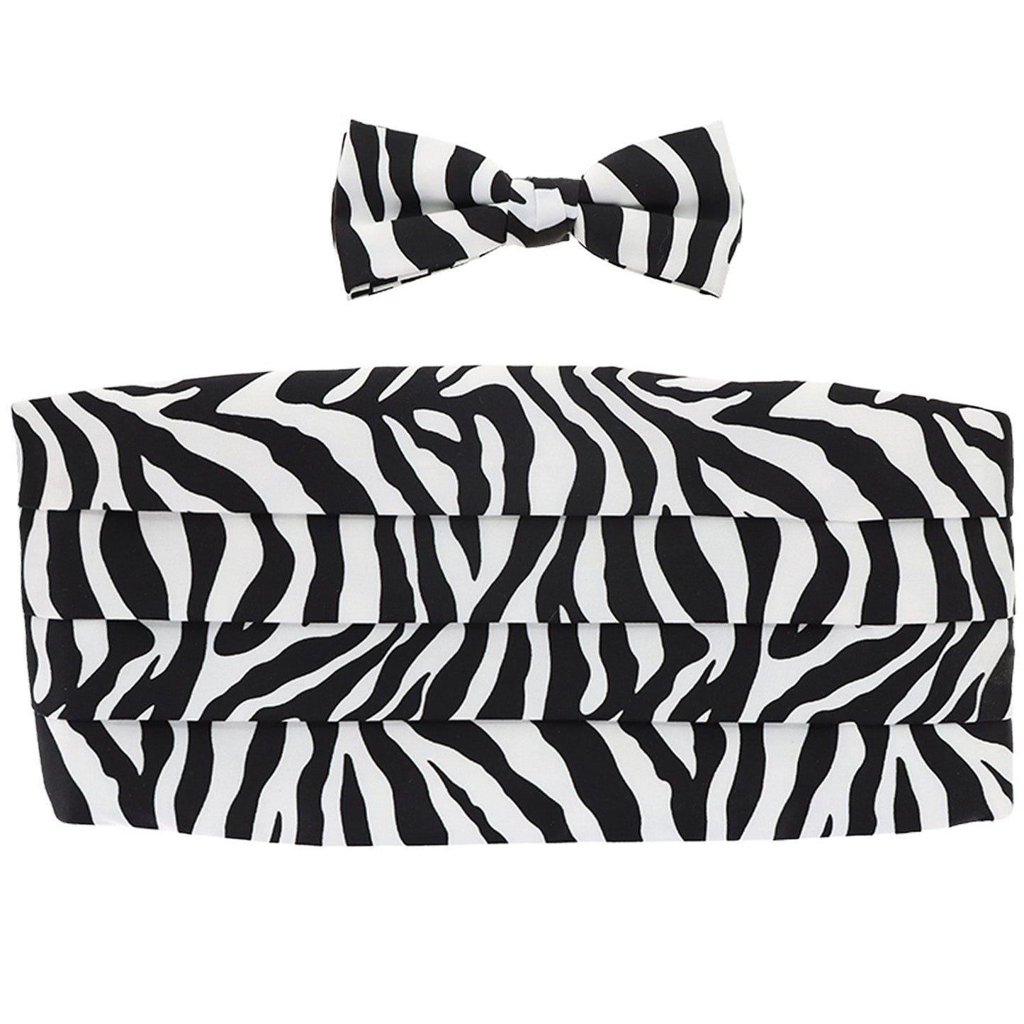 Vittorio Farina Men's Kente Satin Cummerbund, Bow Tie and Pocket Square Set in Gift Box