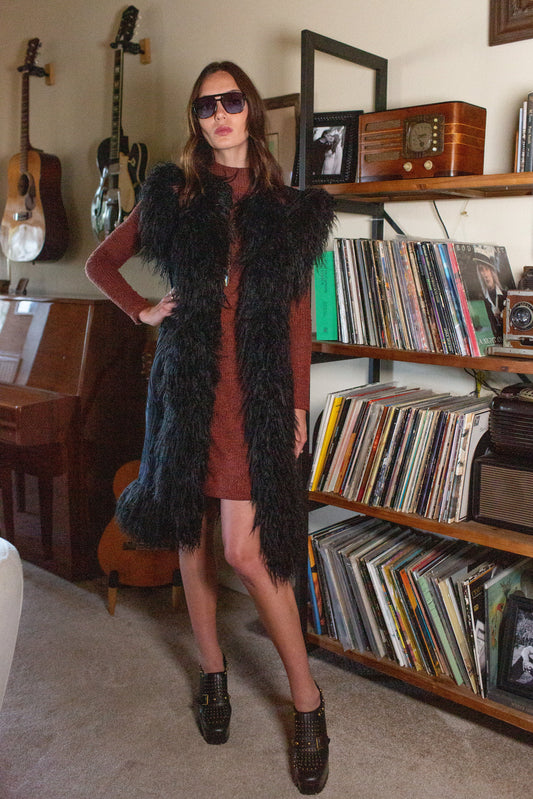 Zenobia Psyche Faux Fur Trim Vest (PRE-ORDER)