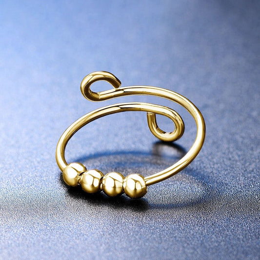 ANXIETY BEAD RING (ADJUSTABLE) - Concordia Style Boutique