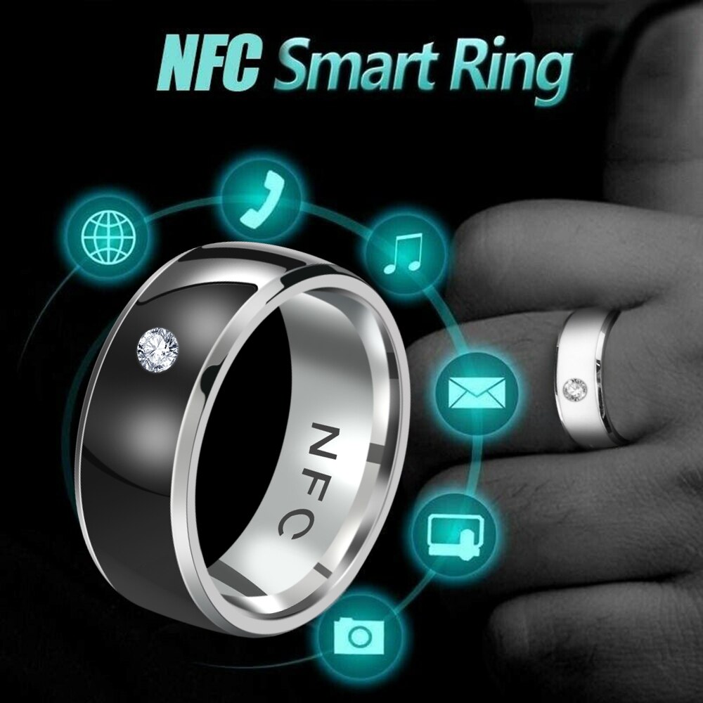 1PC New Fashion Multifunctional NFC Finger Ring Waterproof Wearable Connect Smart Ring Intelligent Technology Phone Equipment