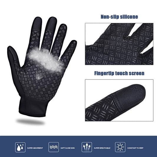 Touch Screen Ski Gloves - Black - Premium Touch Screen Ski Gloves from Concordia Style Boutique - Just $11.93! Shop now at Concordia Style Boutique