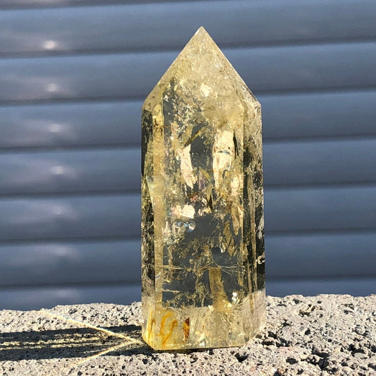 Natural citrine crystal quartz obelisk wand point healing - Premium Natural Citrine Crystal Quartz Obelisk Wand Point from Concordia Style Boutique - Just $17.44! Shop now at Concordia Style Boutique