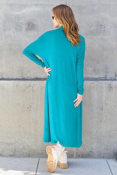 Basic Bae Full Size Open Front Long Sleeve Cover Up - Premium Full Size Open Front Long Sleeve Cover Up from Concordia Style Boutique - Just $30.68! Shop now at Concordia Style Boutique