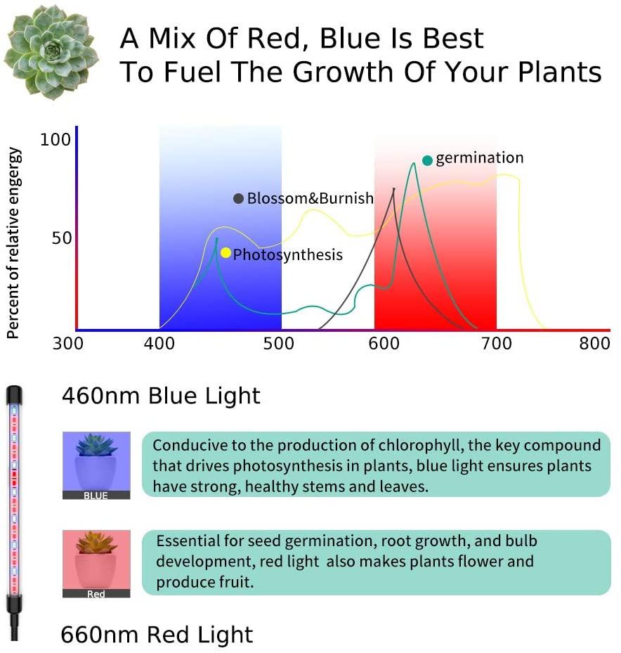 Grow Light Plant Lights for Indoor Plants LED Lamp Bulbs Full Spectrum - Premium Grow Light Plant Lights from MyDepot - Just $40.50! Shop now at Concordia Style Boutique