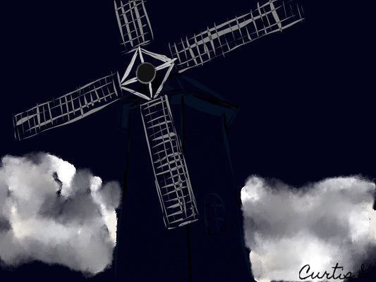 Windmill at Night