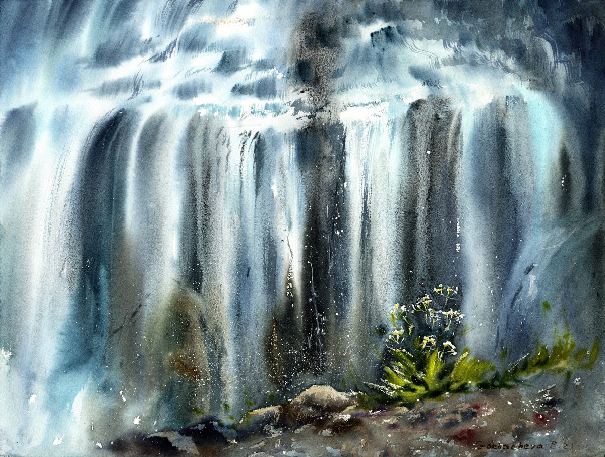 Tropical waterfall - Premium artwork from Concordia Style Boutique - Just $68! Shop now at Concordia Style Boutique