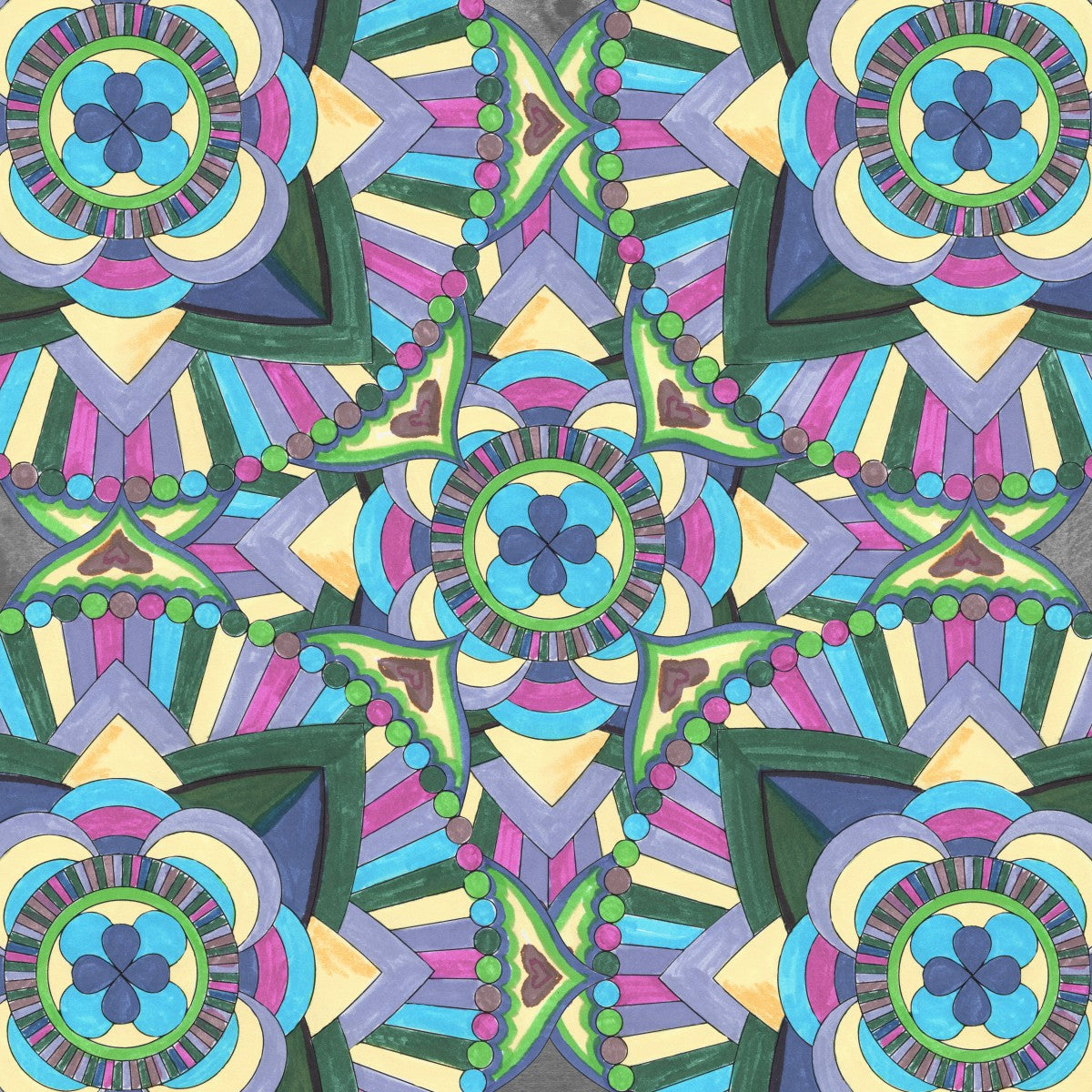Hand Painted Watercolor Mandala Meditation Pattern - Premium artwork from Concordia Style Boutique - Just $46! Shop now at Concordia Style Boutique