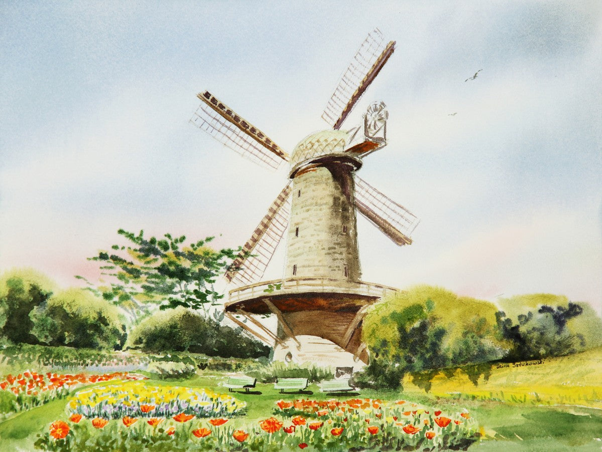 Dutch Windmill in San Francisco - Premium artwork from Concordia Style - Just $58! Shop now at Concordia Style Boutique