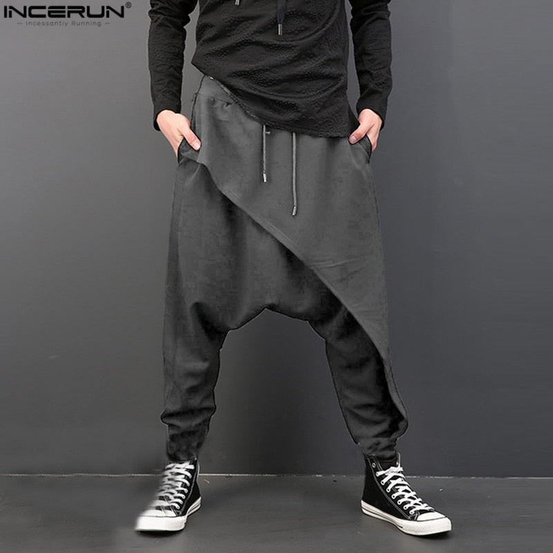 Men's Gothic Punk Style Harem Pants - Premium Men's Gothic Punk Style Harem Pants from Concordia Style Boutique - Just $28.26! Shop now at Concordia Style Boutique