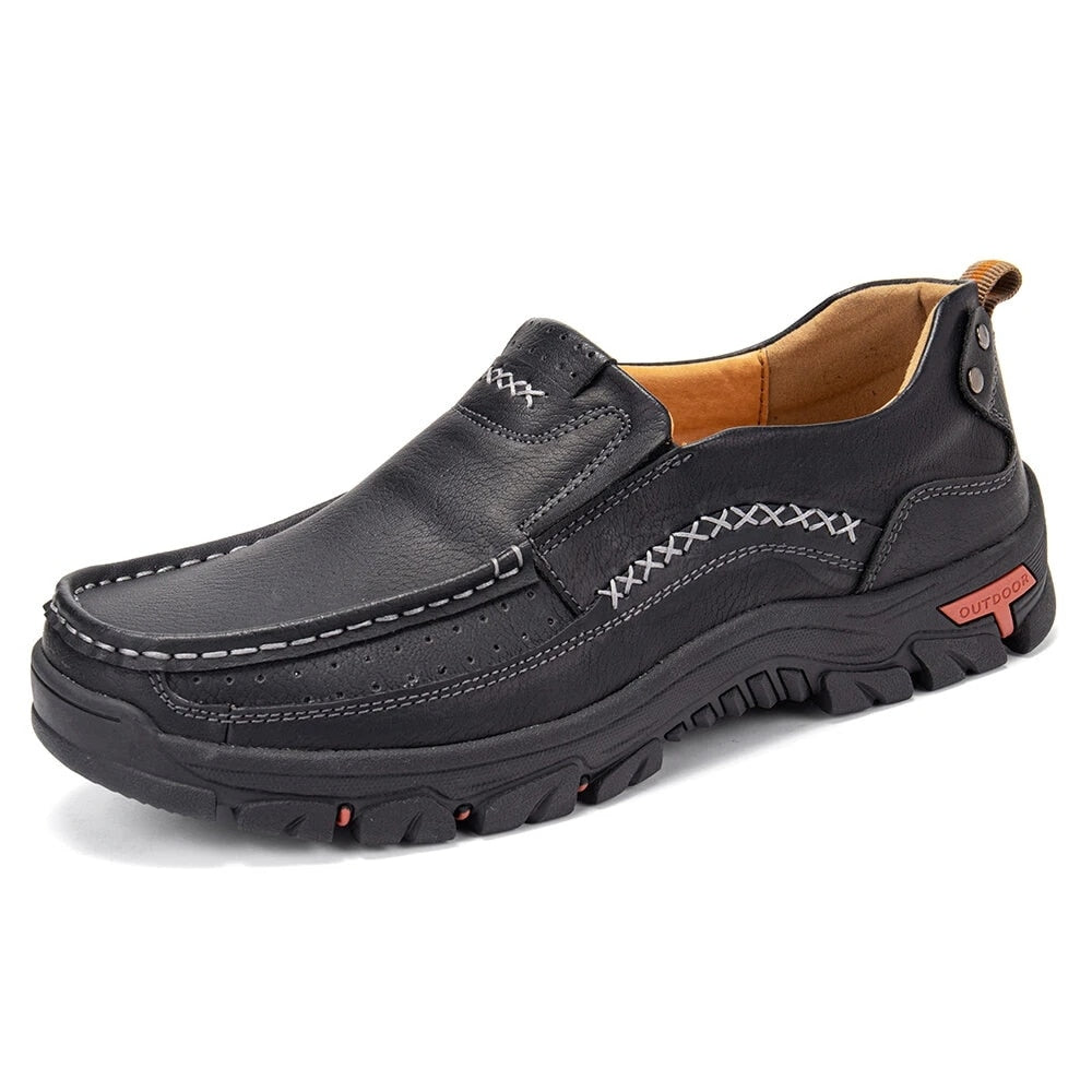 Handmade Leather Men Shoes Casual Outdoor Breathable Loafers - Premium shoes from Concordia Style Boutique - Just $45.76! Shop now at Concordia Style Boutique