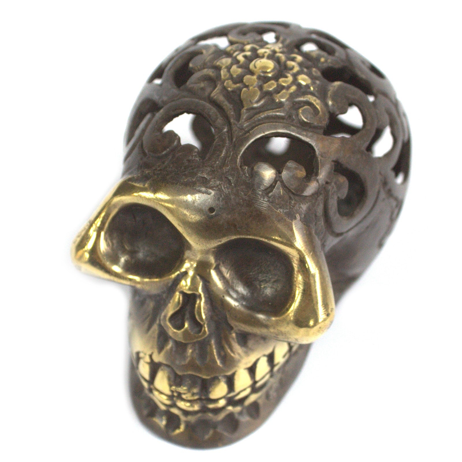 Vintage Brass Skull - Lrg - Premium Home Living & Improvement from AW DROPSHIP - Just $36.27! Shop now at Concordia Style Boutique
