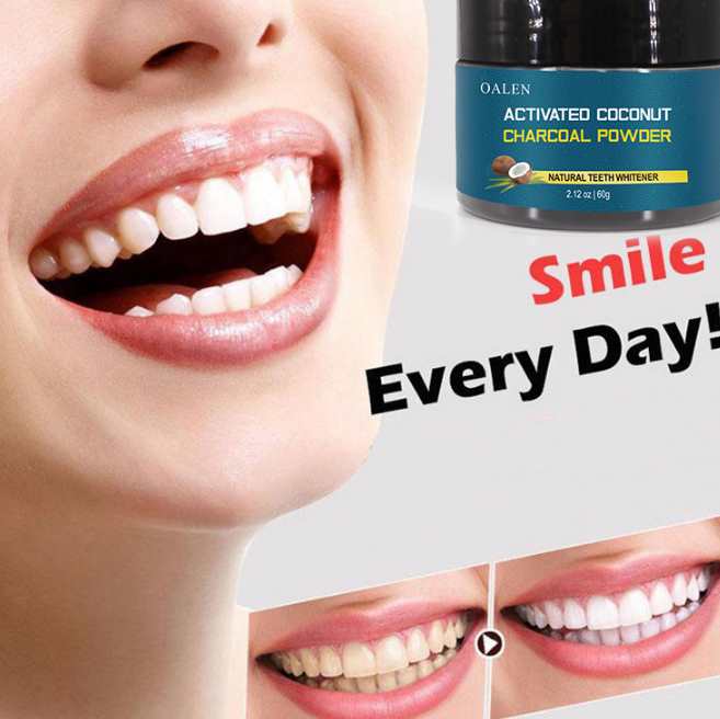 1 - coconut shells activated carbon teeth whitening organic natural bamboo charcoal toothpaste powder whitening teeth