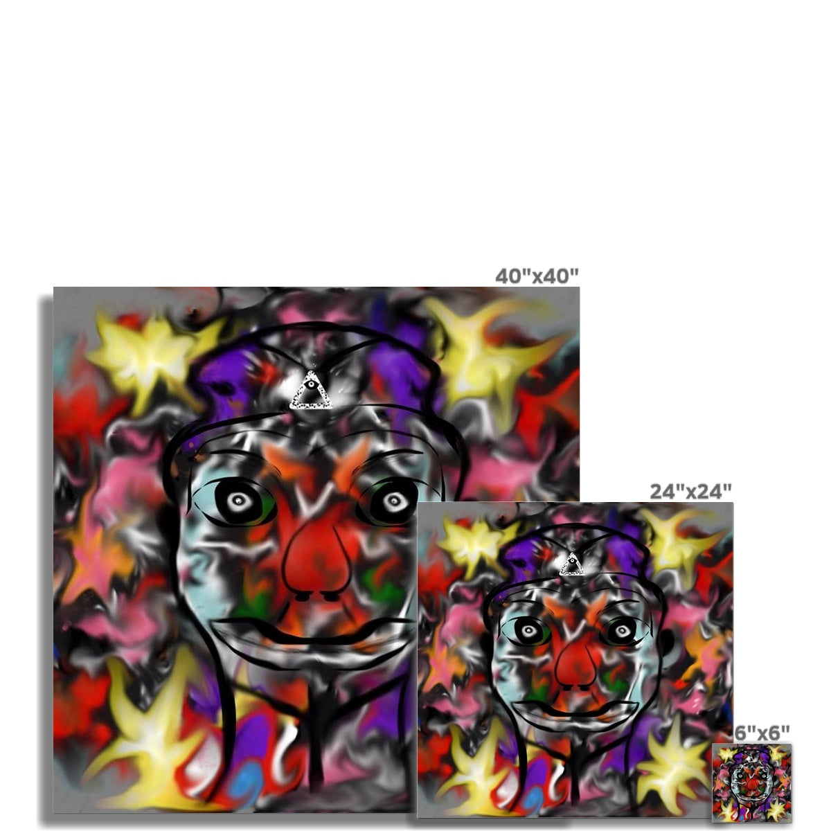 Tears of a Clown Rolled Eco Canvas - Premium Fine art from Prodigi - Just $8.32! Shop now at Concordia Style Boutique
