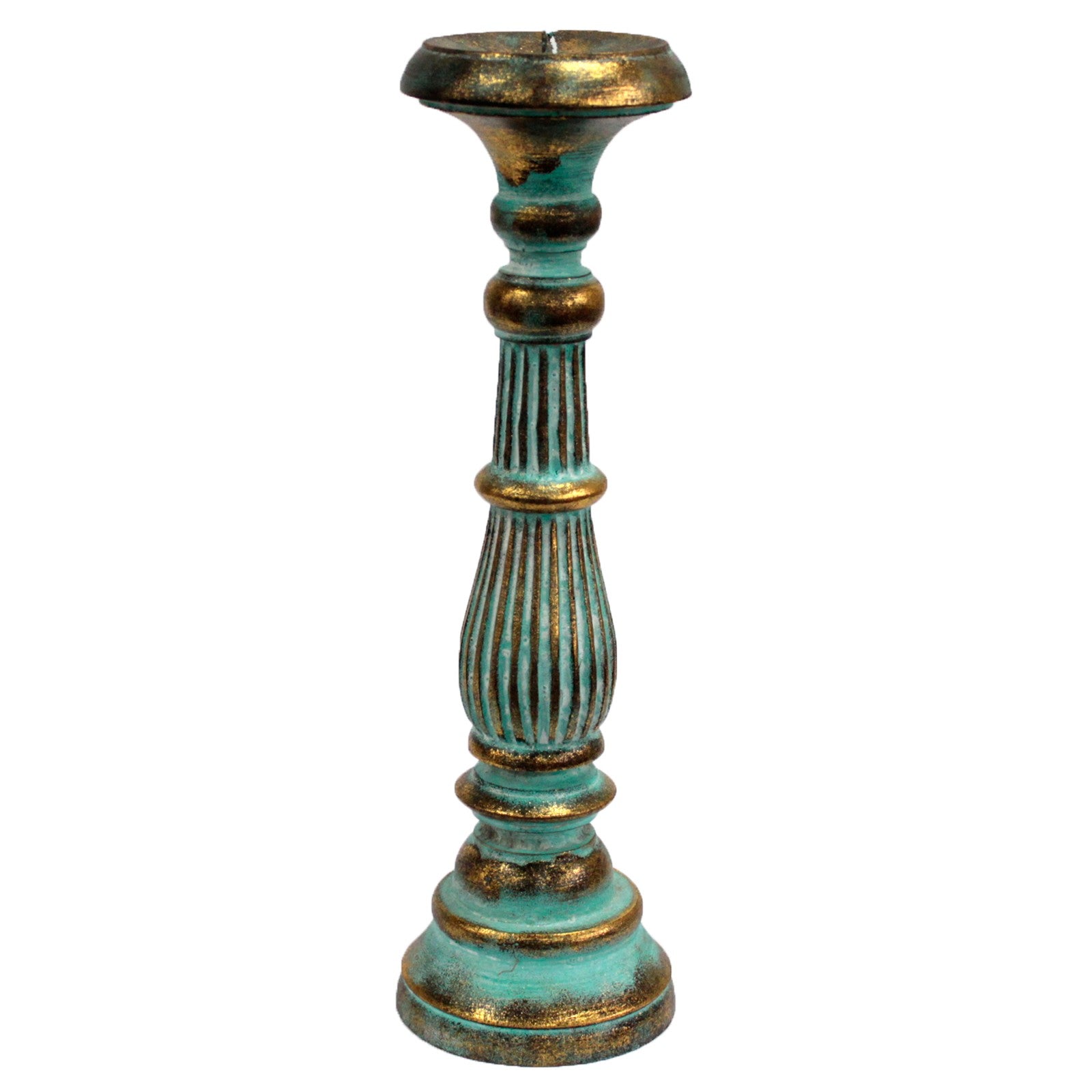 Large Candle Stand - Turquois Gold - Premium Home Living & Improvement from AW DROPSHIP - Just $32.78! Shop now at Concordia Style Boutique