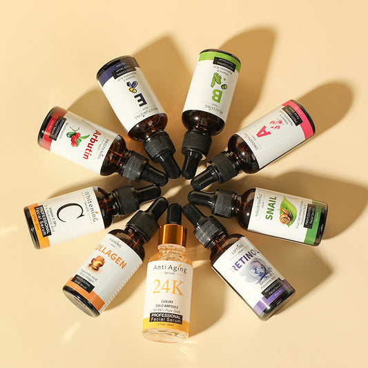 Cross-Border Mooyam Snail Vitamin E Retinol Arbutin Vitamin a Vitamin B Vitamin C Essential Liquid Facial Essence