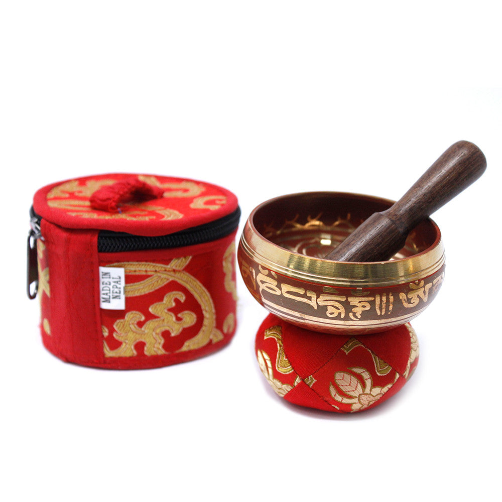 Mini Singing Bowl Gift Set - Red - Premium Home Living & Improvement from AW DROPSHIP - Just $41.85! Shop now at Concordia Style Boutique