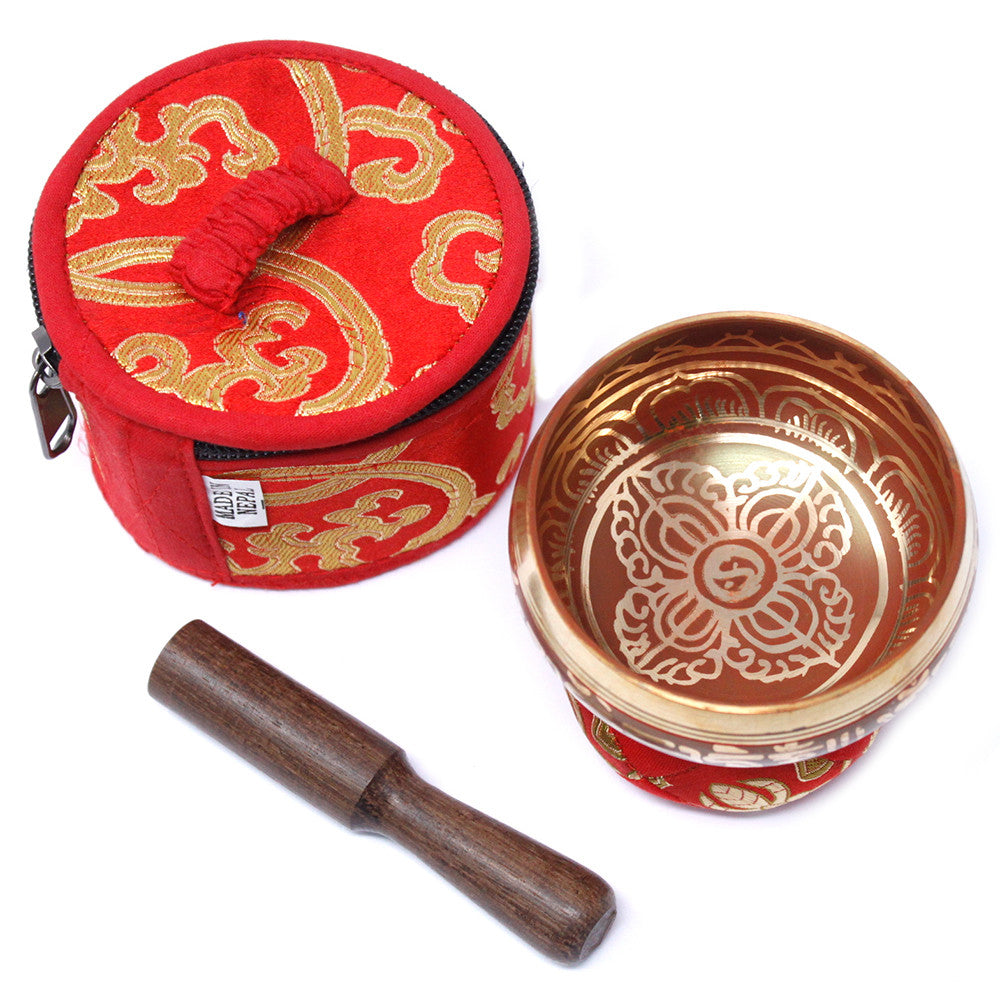 Mini Singing Bowl Gift Set - Red - Premium Home Living & Improvement from AW DROPSHIP - Just $41.85! Shop now at Concordia Style Boutique