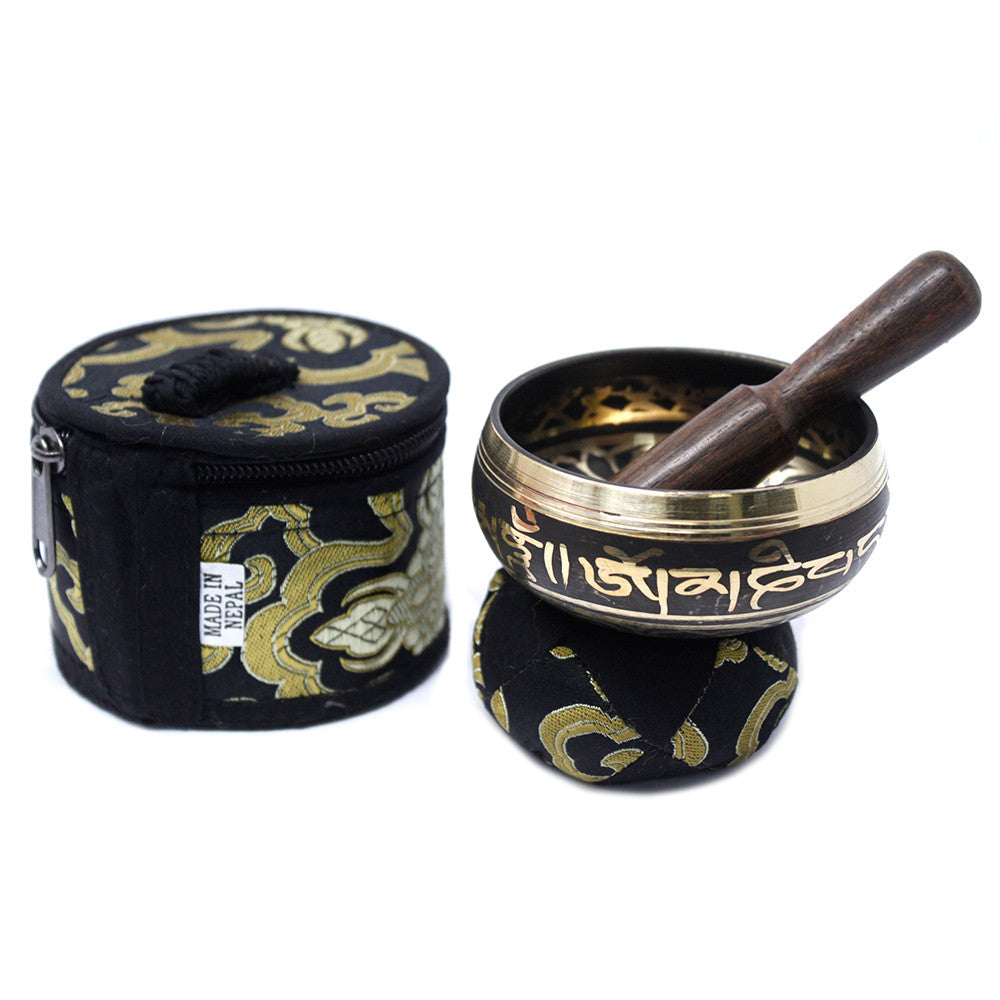Mini Singing Bowl Gift Set - Black - Premium Home Living & Improvement from AW DROPSHIP - Just $41.85! Shop now at Concordia Style Boutique