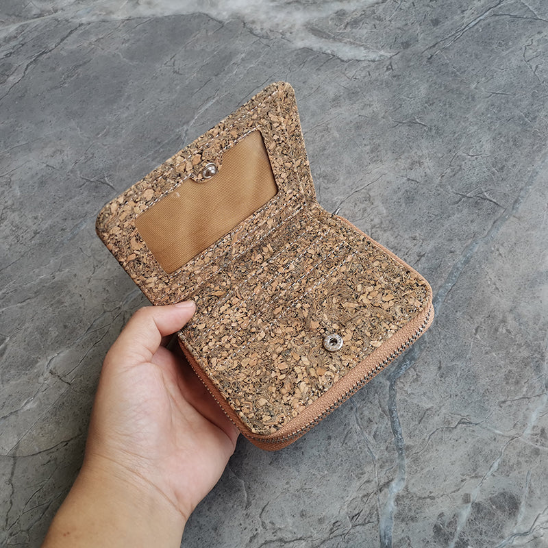 Cavabien Eco Friendly Leather Alternative Short Cork Wallet - Premium  from Concordia Style - Just $4.71! Shop now at Concordia Style Boutique