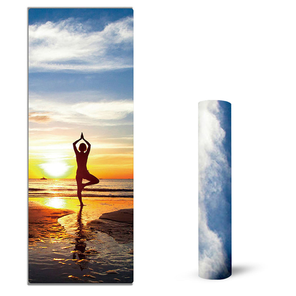 Suede TPE Yoga Mat Eco Friendly Non SlipWorkout Mat for Yoga Pilates Home Fitness - Premium Yoga Mat from Concordia Style - Just $25.60! Shop now at Concordia Style Boutique