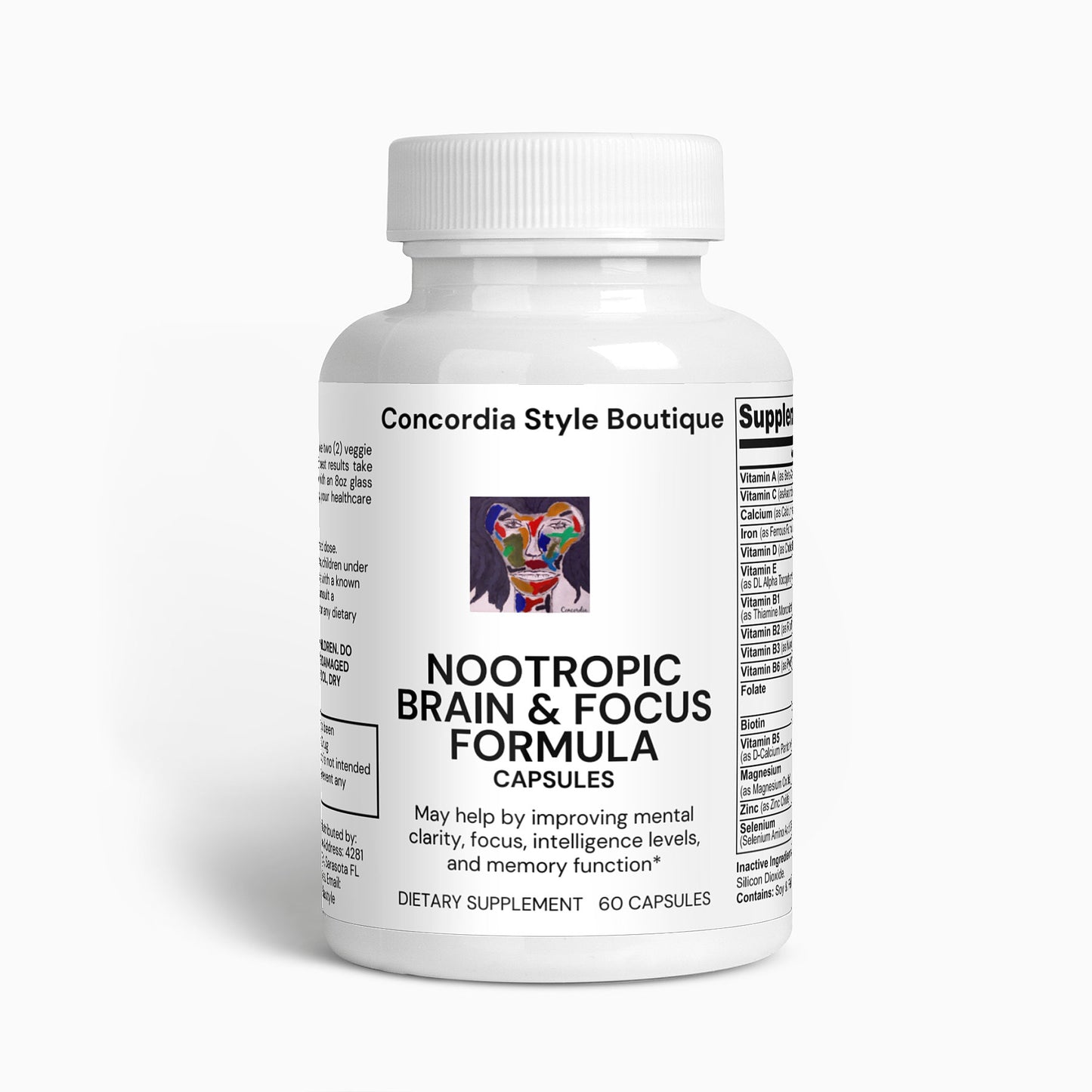 Nootropic Brain & Focus Formula - Premium Nootropic Brain & Focus Formula from Concordia Style Boutique - Just $37.78! Shop now at Concordia Style Boutique