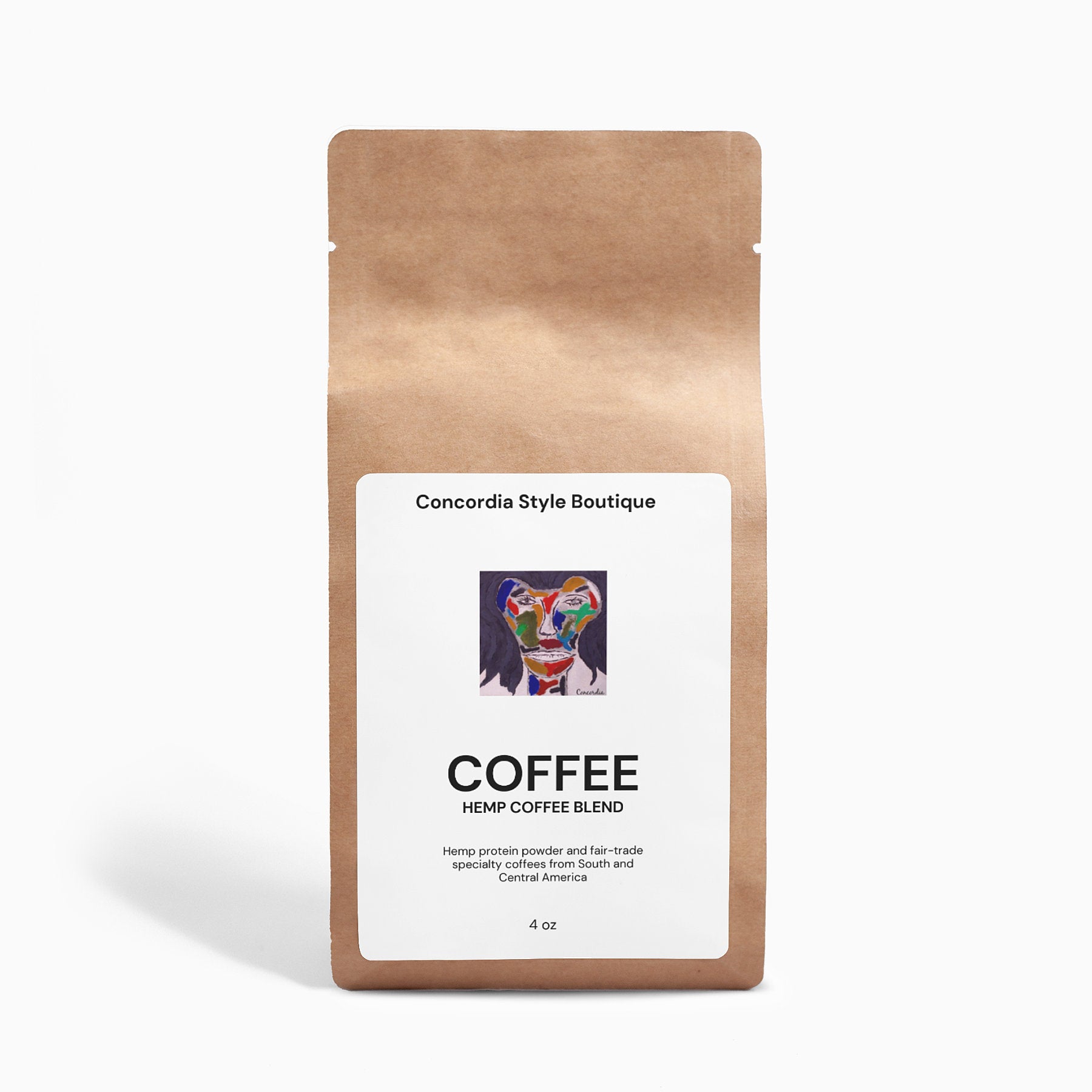 Organic Hemp Coffee Blend - Medium Roast 4 oz - Premium Organic Hemp Coffee from Concordia Style Boutique - Just $14.50! Shop now at Concordia Style Boutique