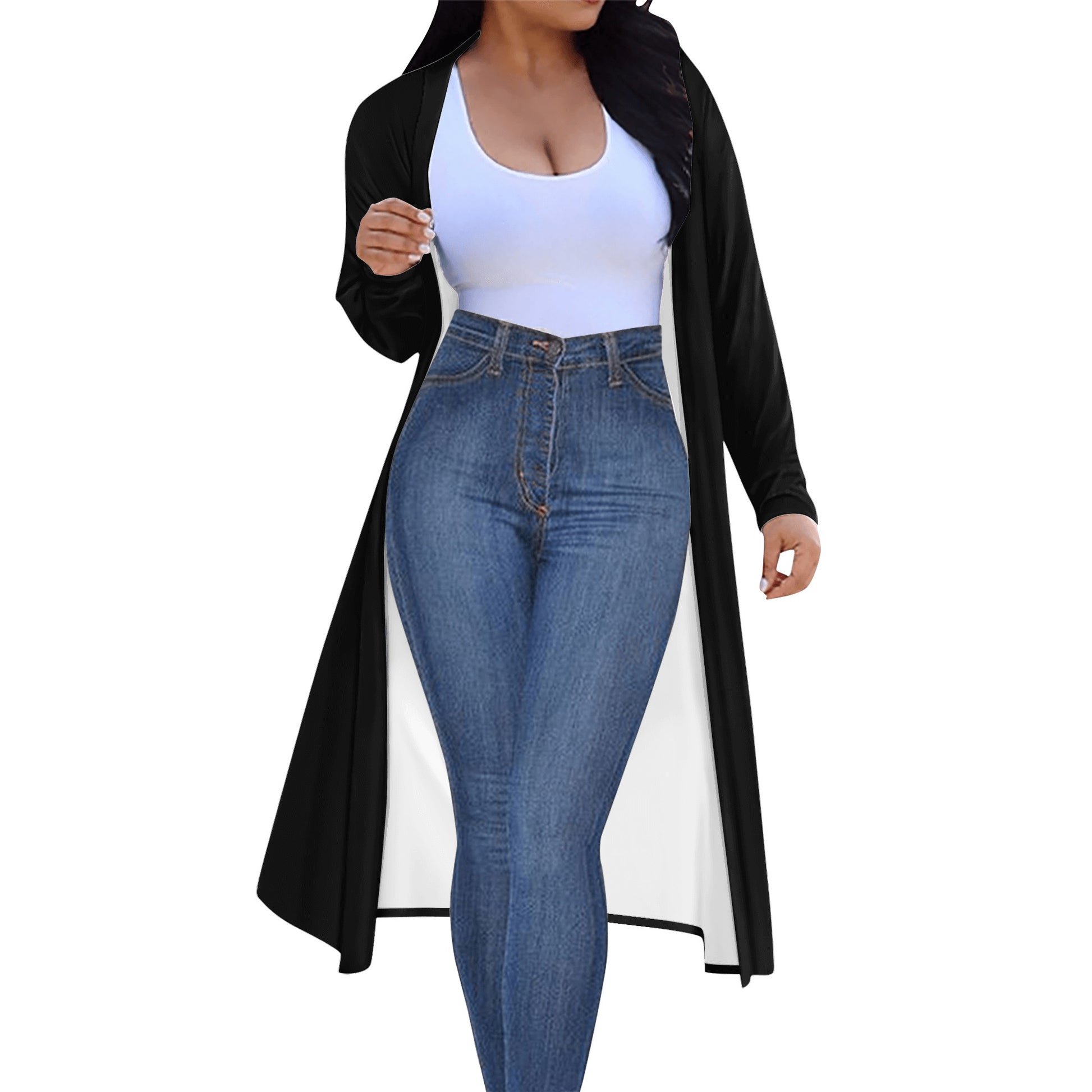 Womens Long Sleeve Jacket Cardigan - Premium  from Concordia Style Boutique - Just $23.98! Shop now at Concordia Style Boutique
