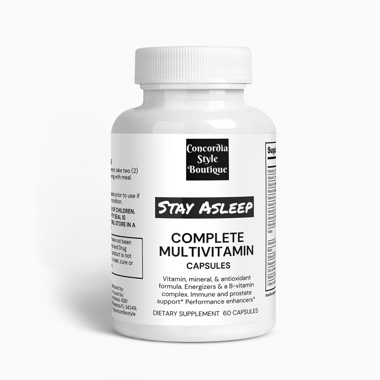 Complete Multivitamin - Stay Asleep - Premium Vitamins & Minerals from Concordia Style Boutique - Just $16.67! Shop now at Concordia Style Boutique