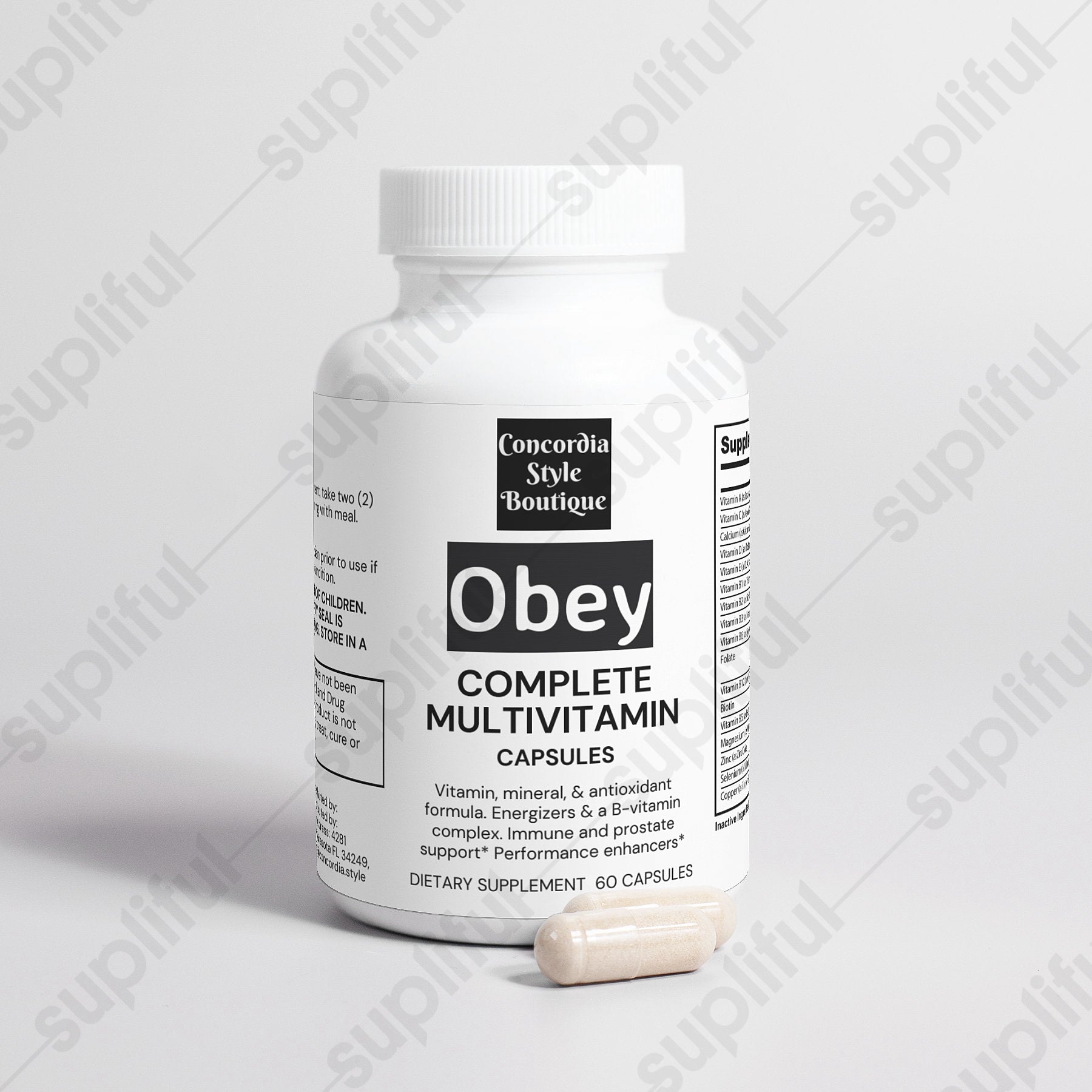 Complete Multivitamin - Obey - Premium Vitamins & Minerals from Concordia Style Boutique - Just $15.50! Shop now at Concordia Style Boutique