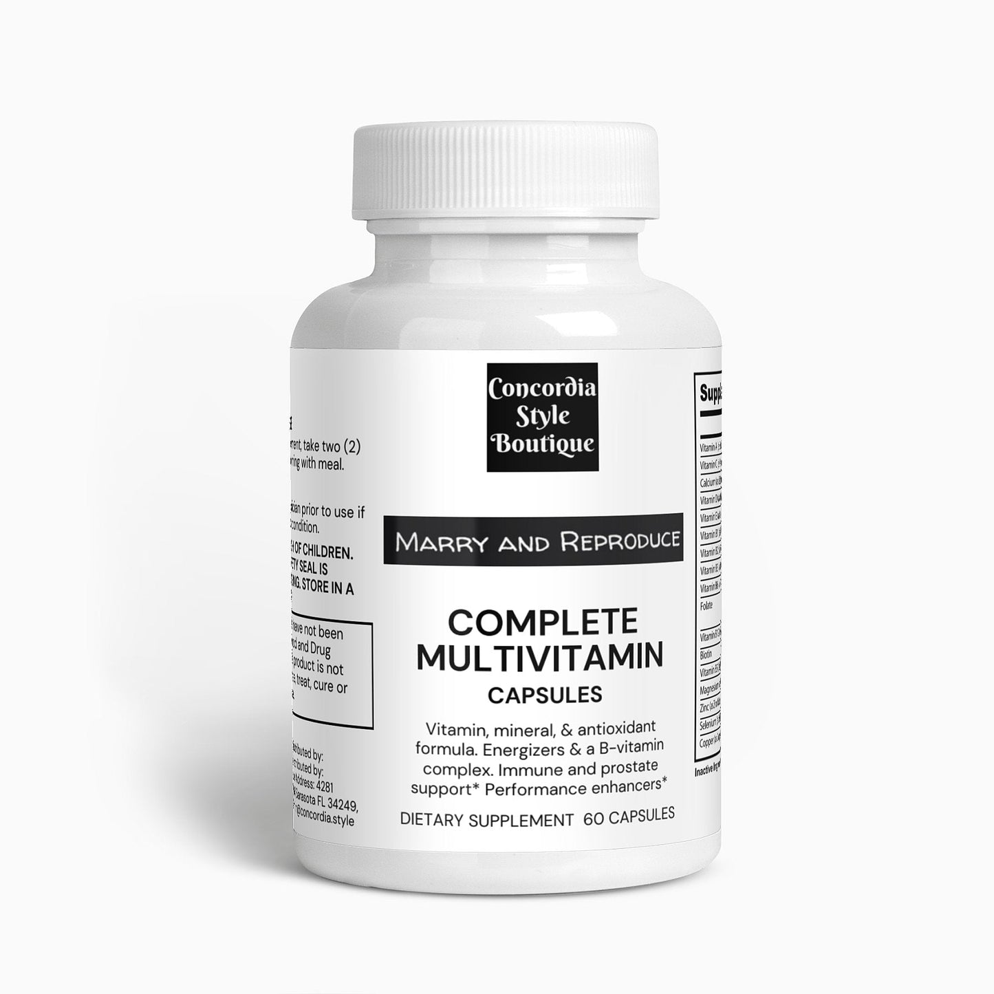 Complete Multivitamin - Marry and Reproduce - Premium Vitamins & Minerals from Concordia Style Boutique - Just $16.67! Shop now at Concordia Style Boutique